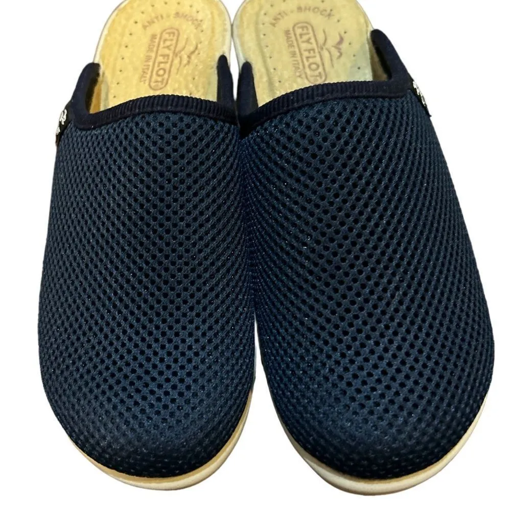 Fly Flot Navy Women’s Anatomic Anti shock Clogs Size 6 Blue - Image 2