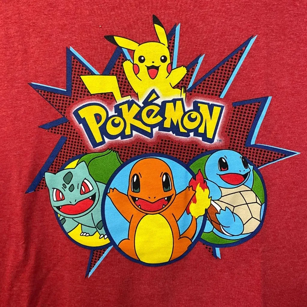Pokémon Starter Pokemon anime Tshirt size Extra Large - Image 2