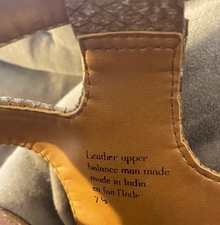 Gold Electro Dress Sandal Heels Size 7 - Image 4