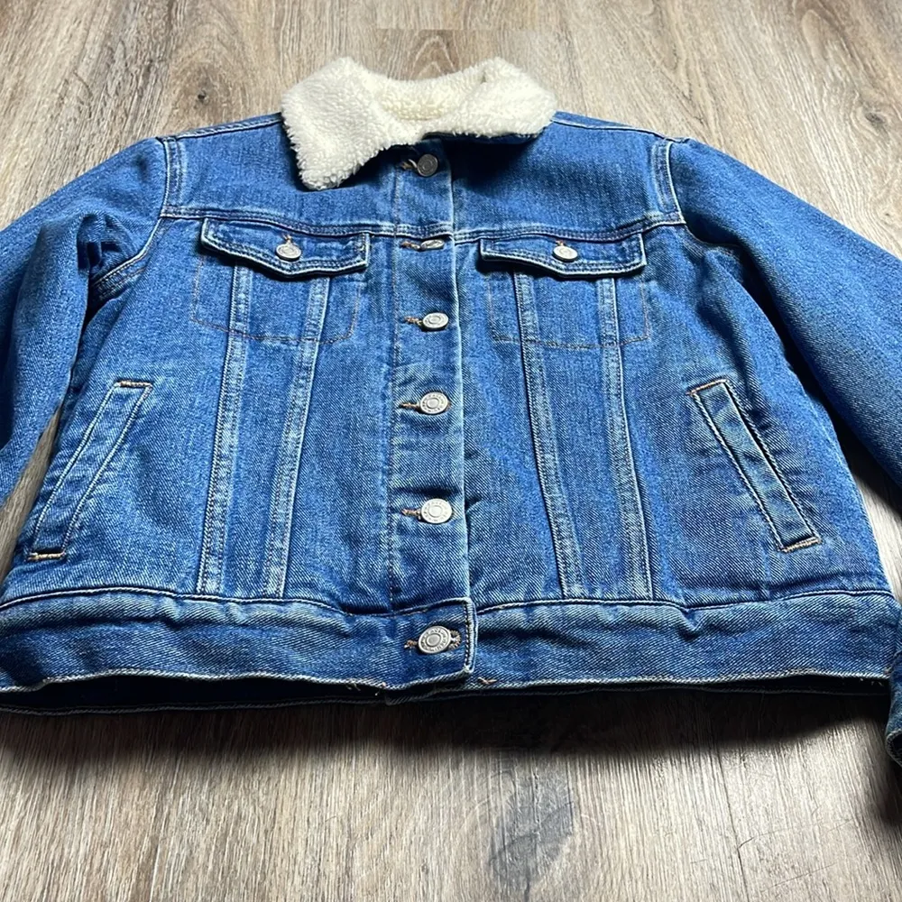 PacSun Sherpa Lined Jean Jacket Size XS - Image 4