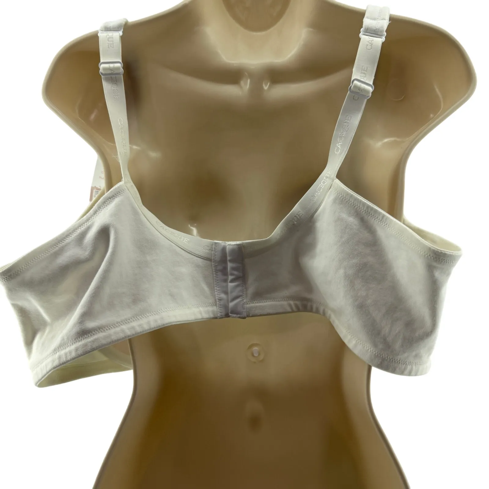 Lane Bryant Cacique Lightly Lined T-Shirt Bra White Cream Square 46D - Image 6