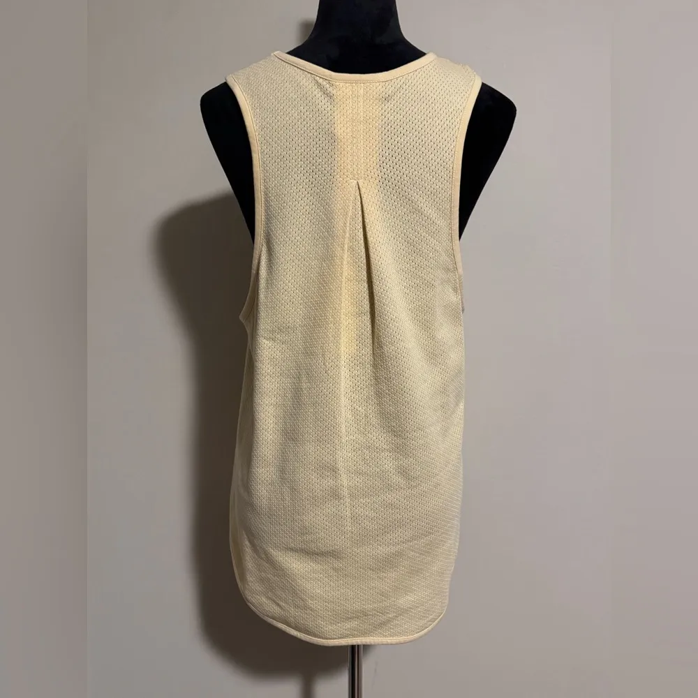 NWT Varley Light Yellow Arlee Mesh Breathable Tank Top size small - Image 7