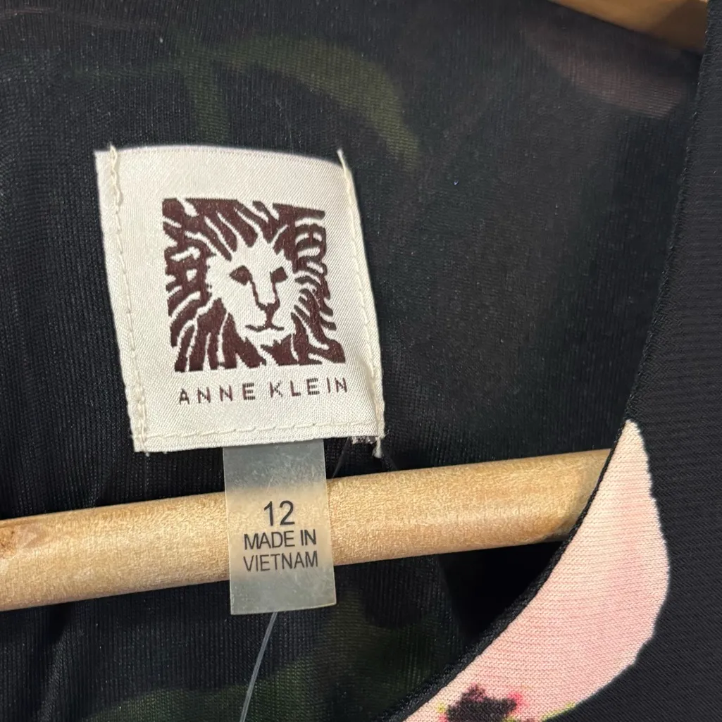 Anne Klein Floral Swing Dress Women’s Sz 12 NWT Boho Romantic Y2K Tropical Gift - Image 5