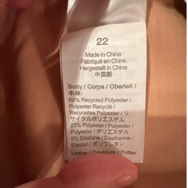 J. Crew Scrunchie Classic Scoopneck One Piece‎ Swimsuit in Chimney Sz 22 NEW - Image 6