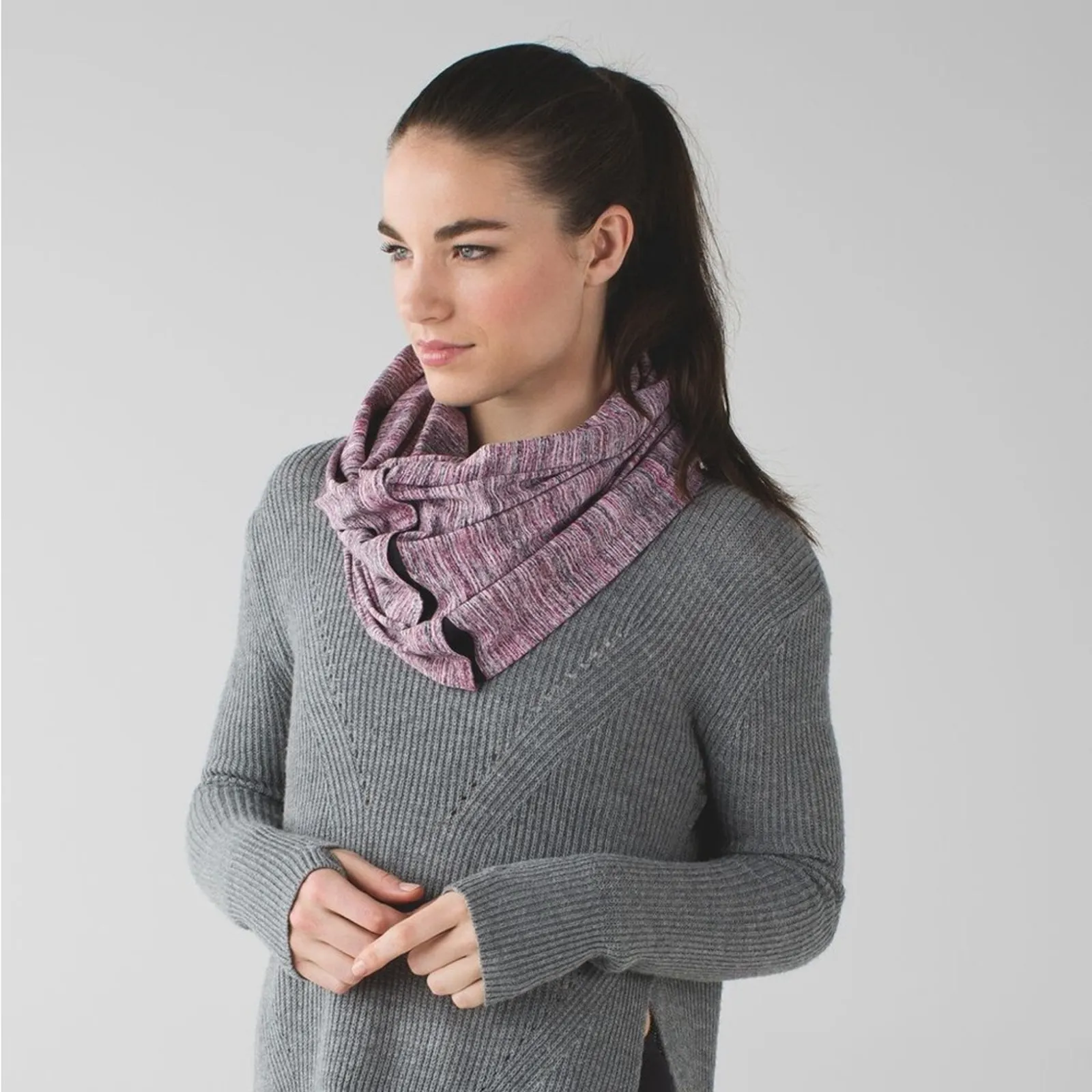 Lululemon Vinyasa Scarf in Space Dye Camo Berry Rumble Multi - Image 7