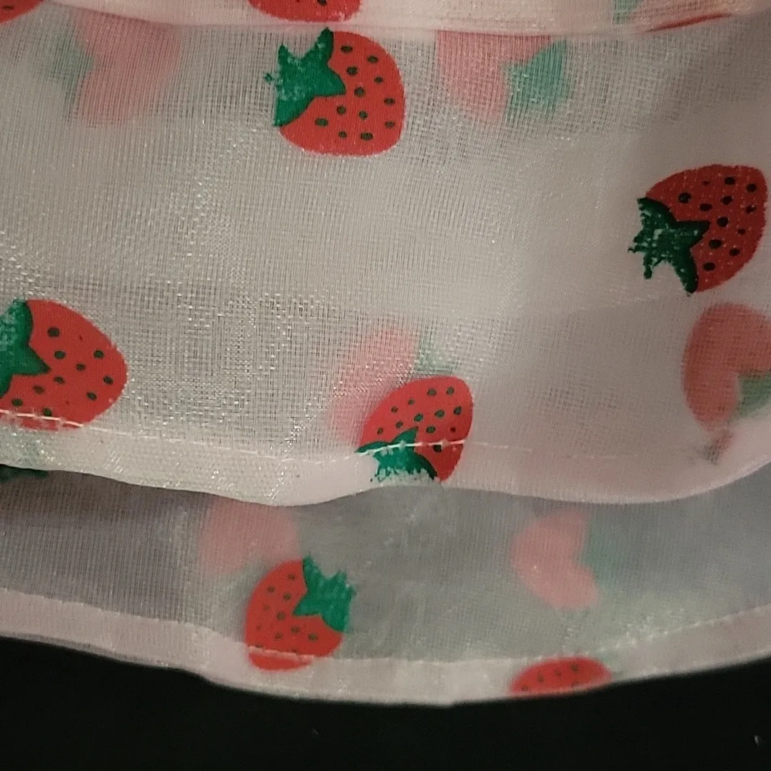 Strawberry Print‎ Bucket Hat Pink - Image 3