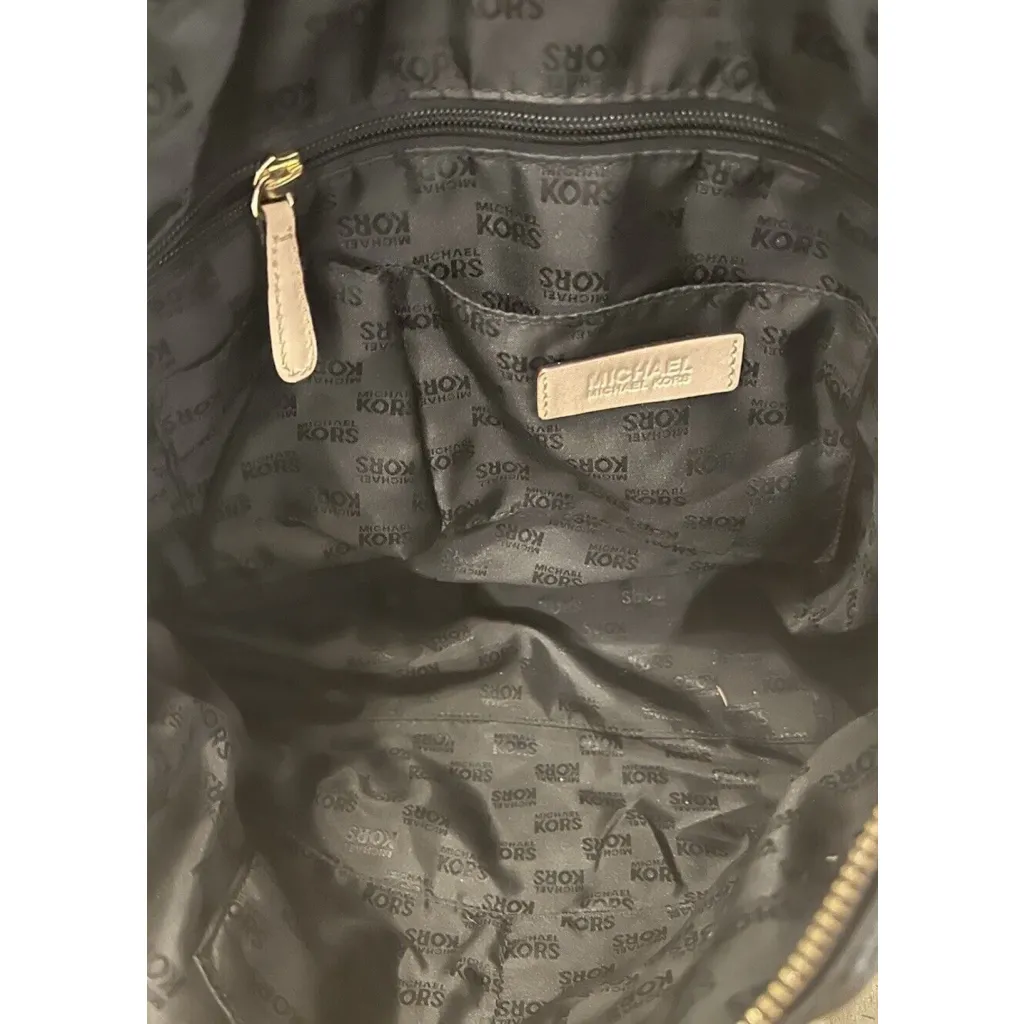 Michael Kors Handbag Black Soft Leather w/ Gold Hardware - Image 6