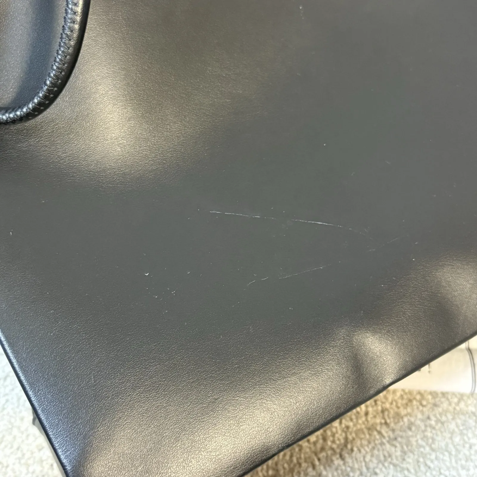 MOSCHINO Couture Black Leather Tote Bag Gold Logo Large Shopper W/ Dust‎ Bag NWT - Image 9