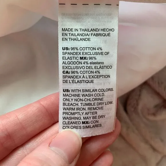 Chicos Womens 12 Top White No Iron‎ Cotton Floral Button Down Blouse Ruffle Bell - Image 5