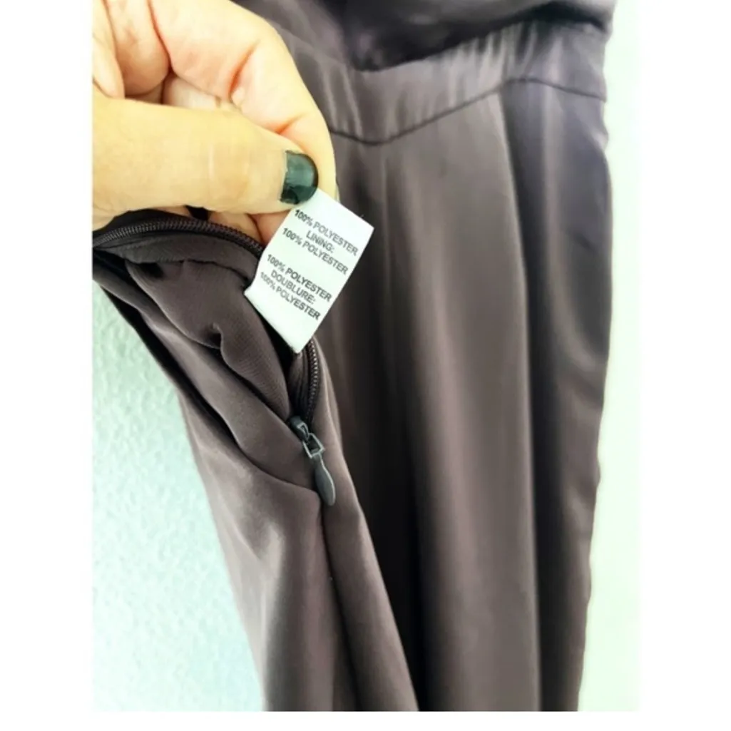 Ramy Brook Ezra Satin Wide Leg Jumpsuit in Raisin Purple - Image 11