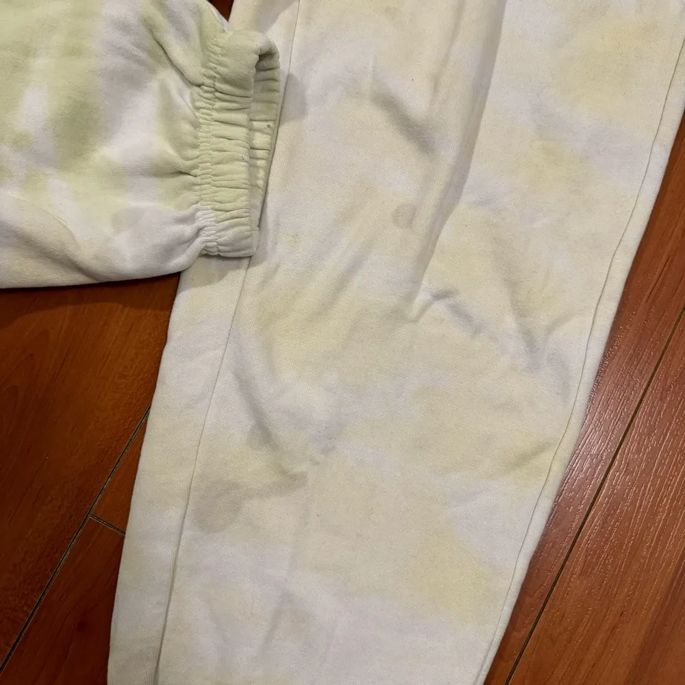 PacSun  LA Hearts Active Sweatpants White Green Tie Dye Medium - Image 3
