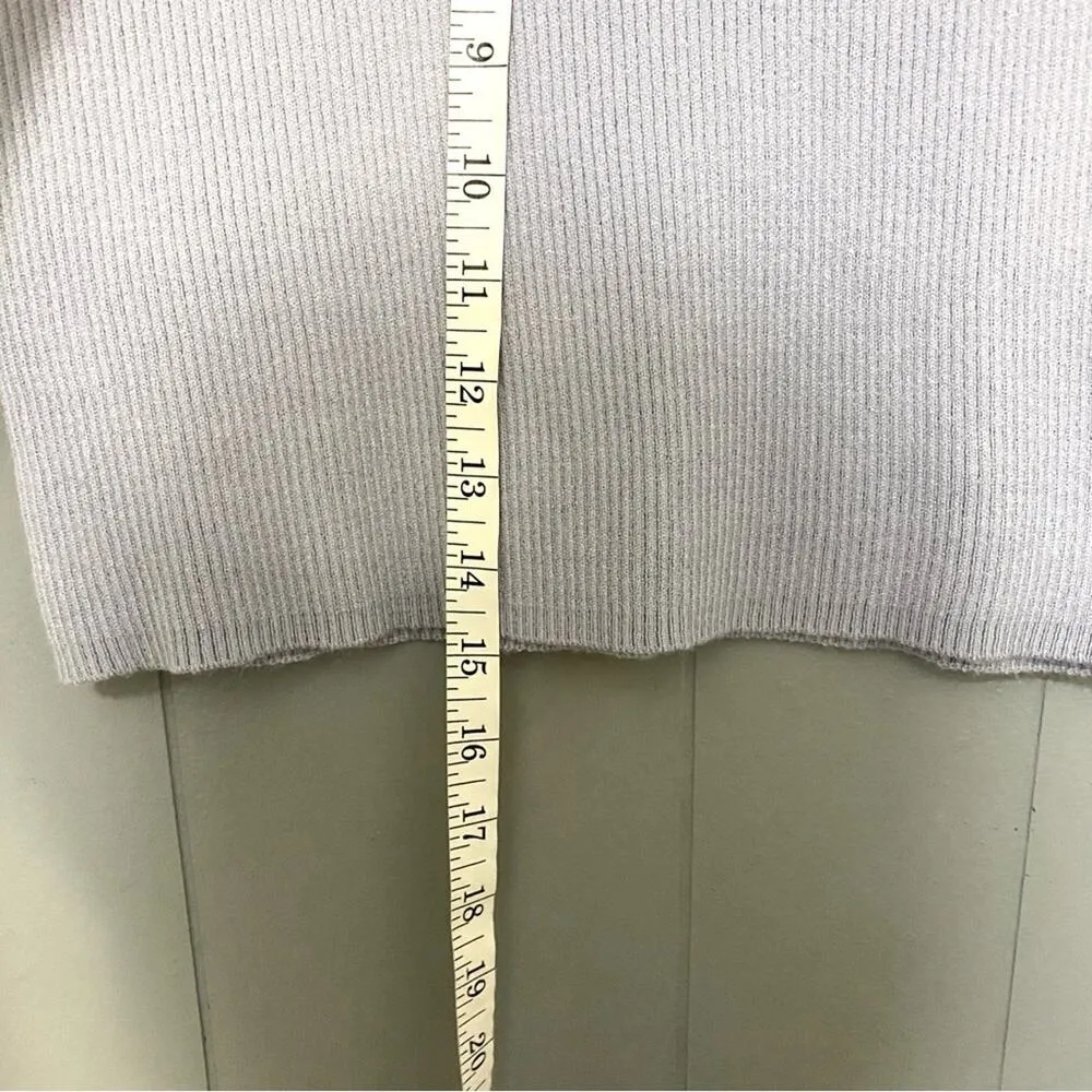 Pink Rose Blue Periwinkle Soft Ribbed Knit Full-zip Top Skirt Matching Set S - Image 7