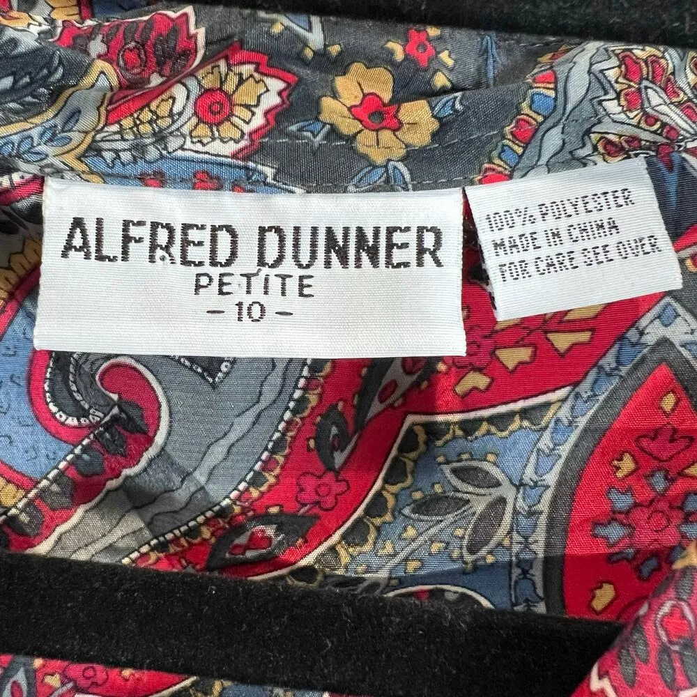 Alfred Dunner Petite Vintage Size 10 Floral Paisley Elastic Waist 2-Piece Skirt - Image 4