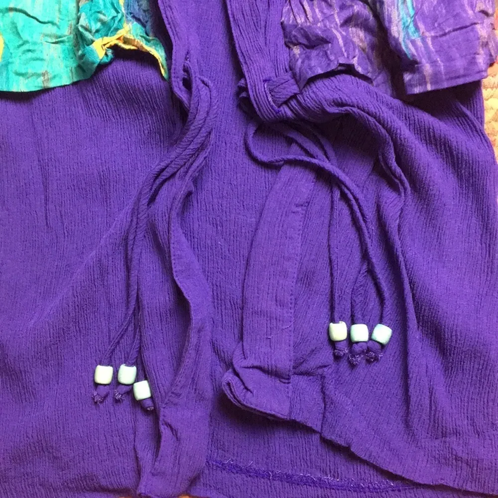 80s VINTAGE PURPLE FUNKY CARDIGAN - Image 4