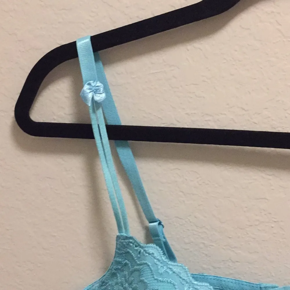 Rhonda Shear Blue Lace Bra. Size 40DD NWOT - Image 2