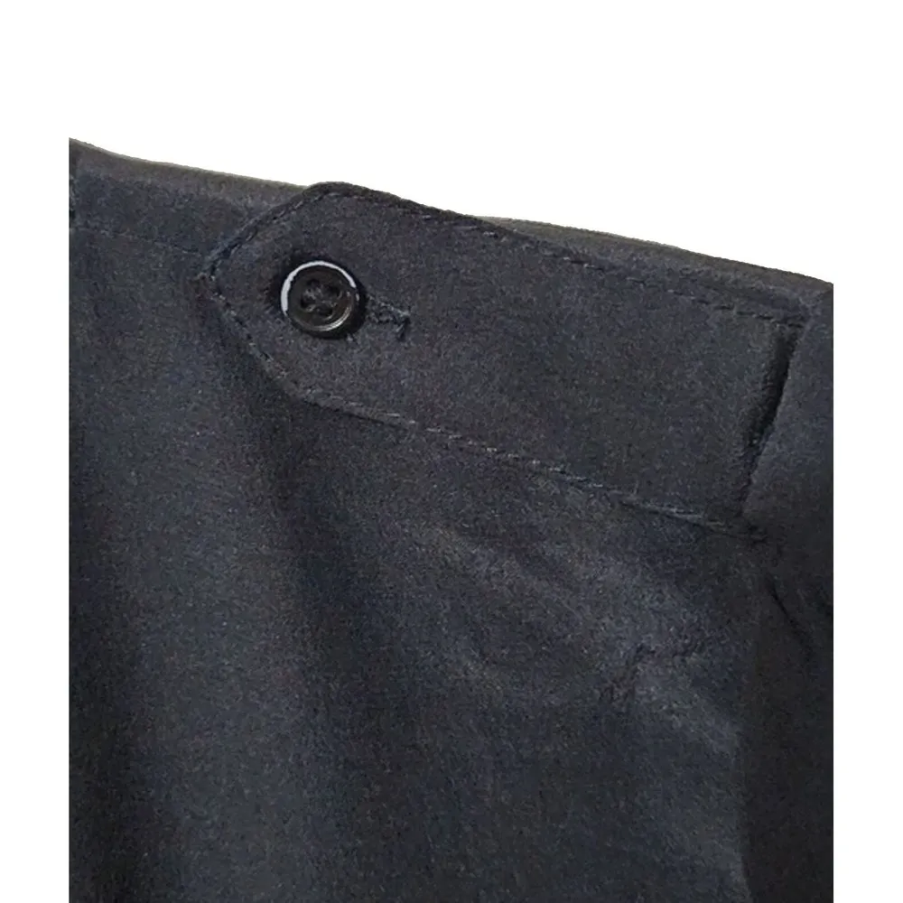 Joie 100% Silk Popover Blouse Black Long Sleeve V-Neck Utility Pocket Size XS - Image 5