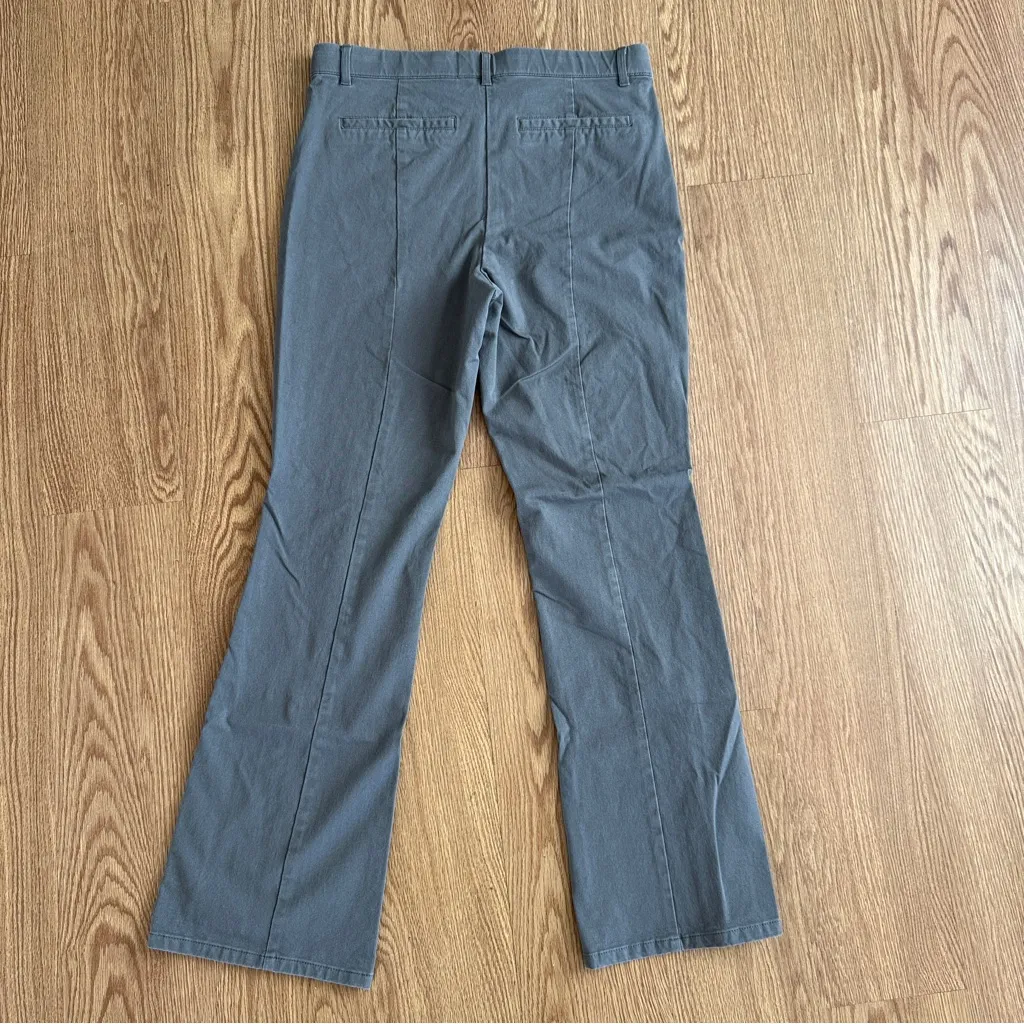 Isaac Mizrahi Live Pants Womens Sz 10 Gray Stretch Cotton Bootcut - Image 7