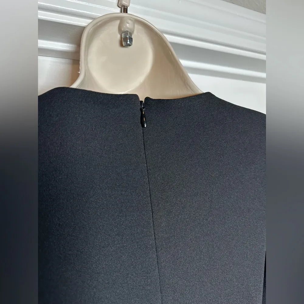 NWT Express Classy Midi 3/4 Sleeve Women’s Belted Little Black Sheath Dress XS - Image 10