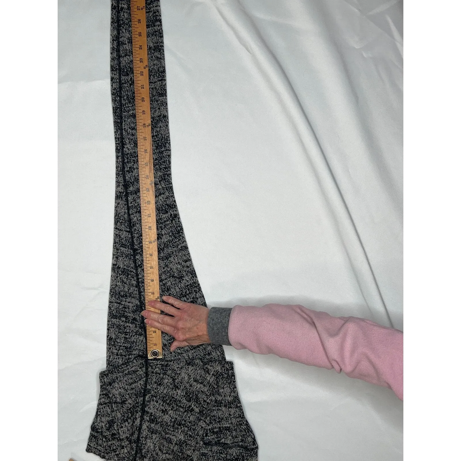 Smart wall size S leggings gray black stretchy ￼ - Image 5