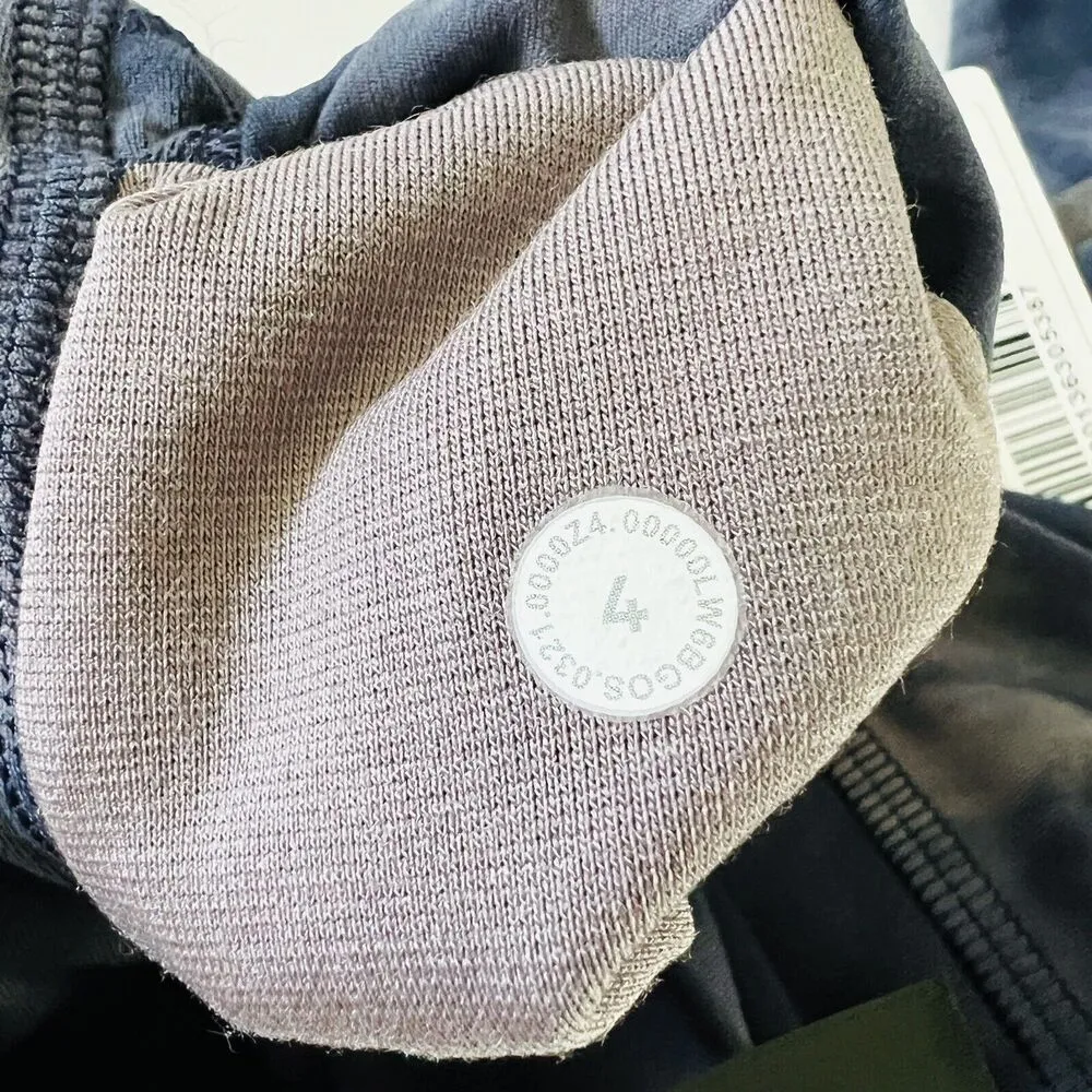 LULULEMON ATHLETICA Diamond Dye Rock True Navy Align HR Crop 23" Leggings - US 4 - Image 7