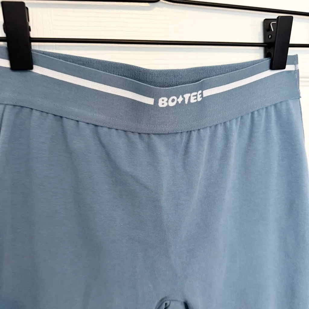 Bo+Tee Steel Blue High Waist Leggings with elastic waist band Sz SMALL - Image 5