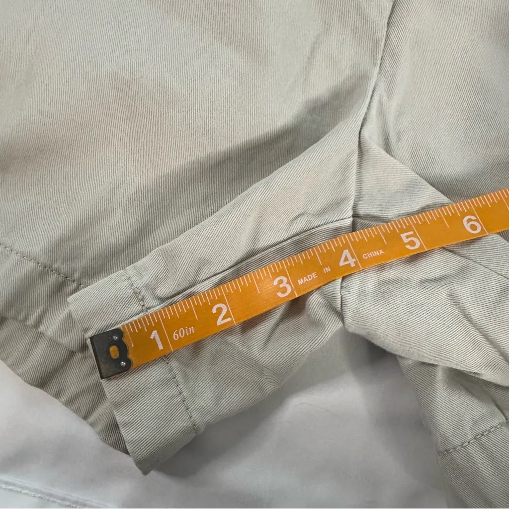 J Crew Grey 4” Grey Broken In Chino Shorts Women Size 10 City Fit Cotton Preppy - Image 4