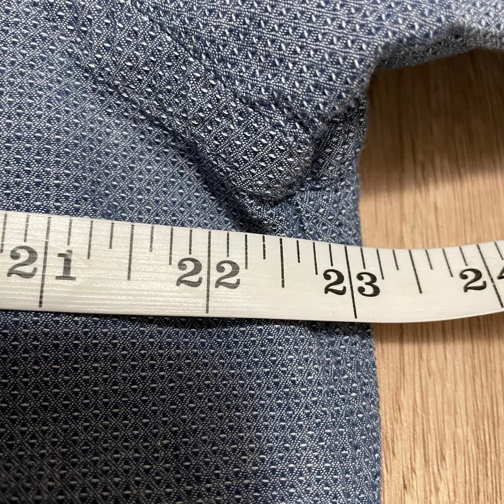 La Bottega Abbigliamento Womens Button Down Shirt XXL Blue - Image 7