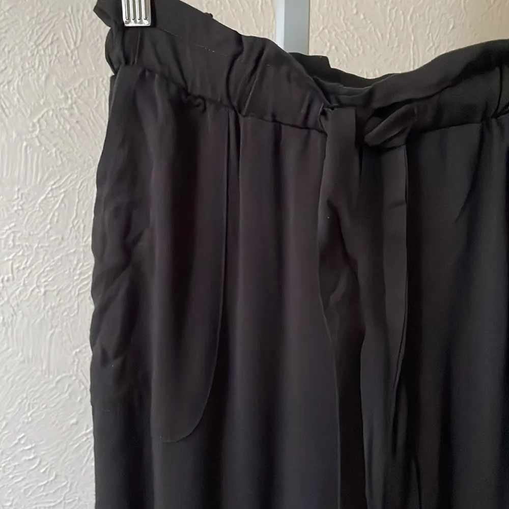 Lulus Sebastian jersey black paper bag pants - Image 8