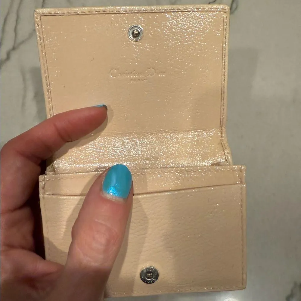 Christian Dior 2000s Paris Monogram Embroidered Floral Wallet Cardholder - Image 8