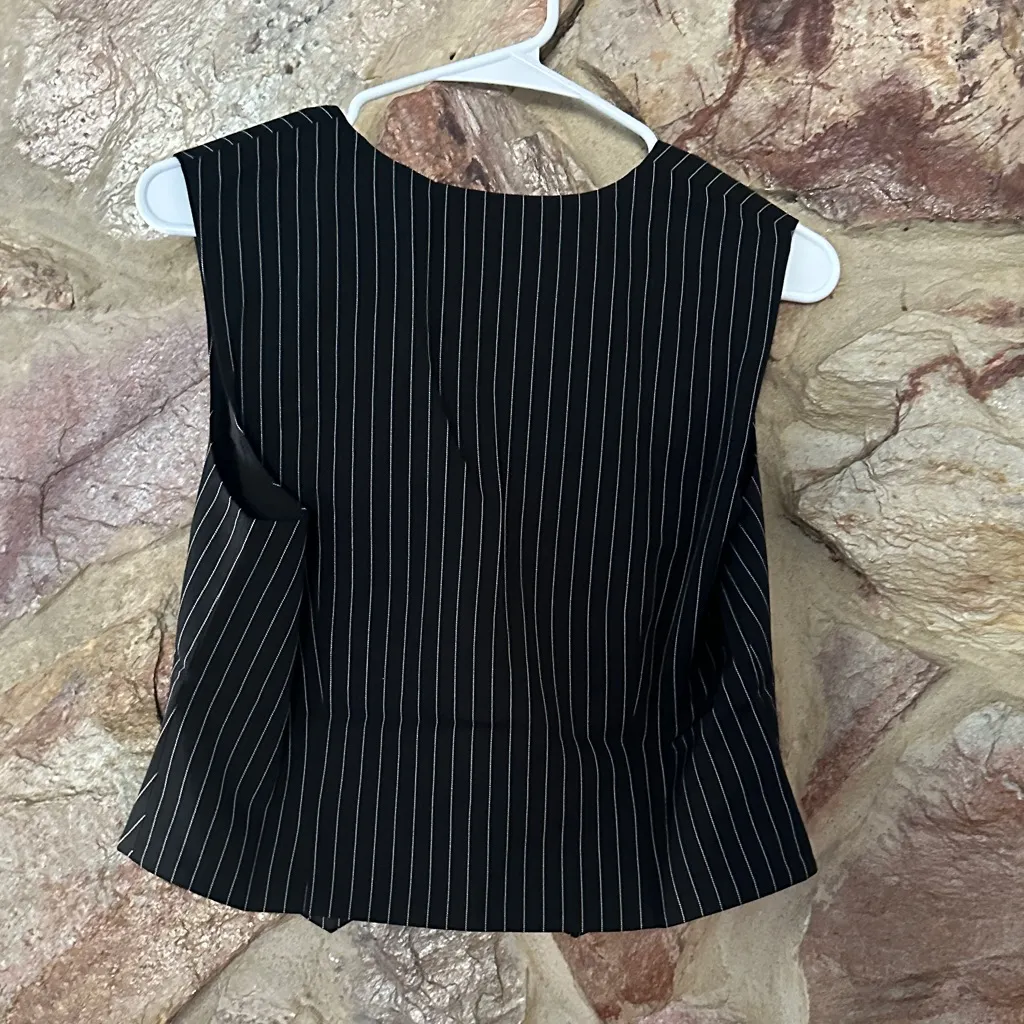 Commense Relaxed Striped Suit Pants Set size medium Black - Image 8