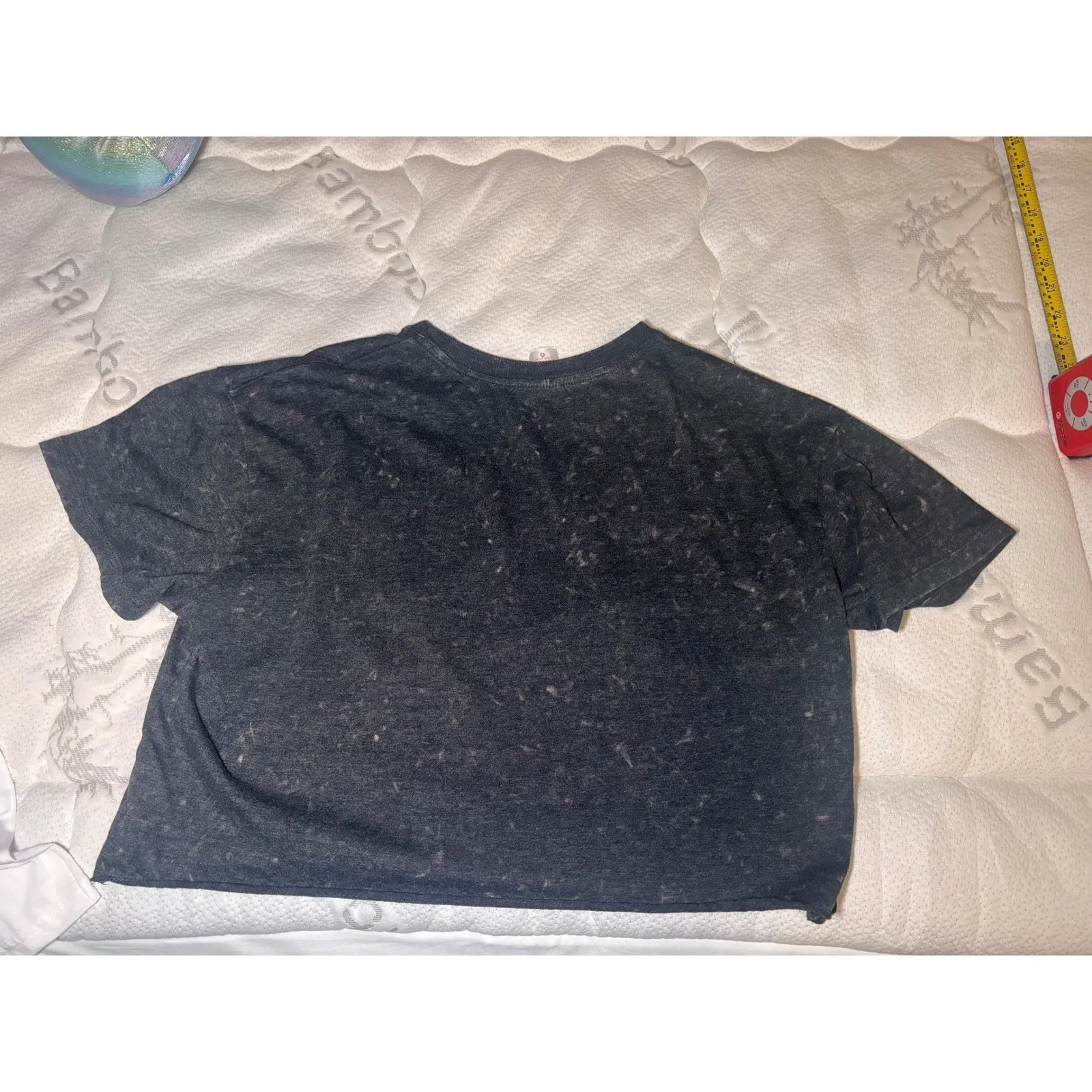 No Boundaries Womens Graphic Crop T Shirt Mushrooms Daisy Rainbow Butterflies2X - Image 3