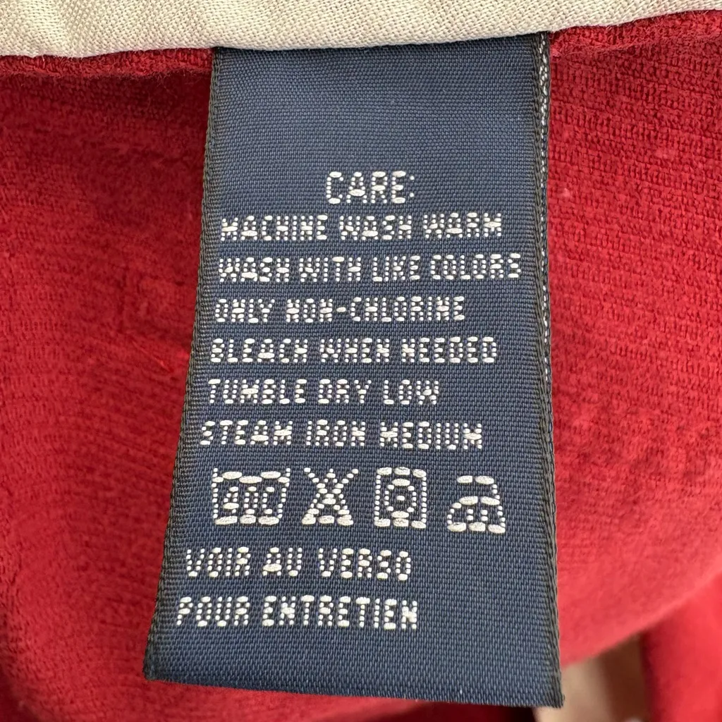 Vintage Y2K Ralph Lauren Blue Label Belted Corduroy Cargo Skirt | Sz 2 | Red - Image 12