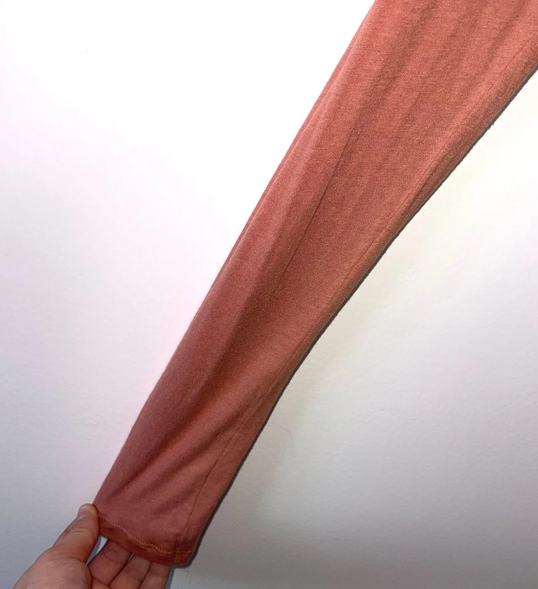 Peach Cold Shoulder Long Sleeve Top - Image 6