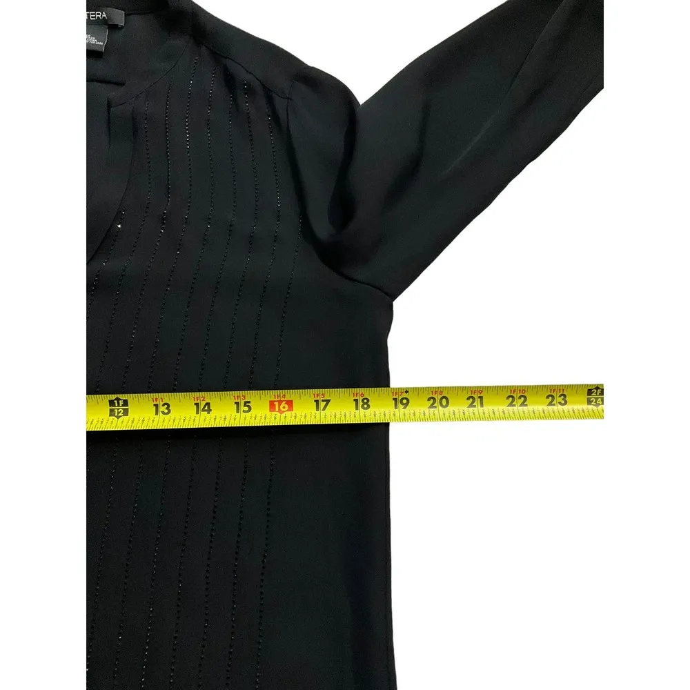 Etcetera Black Silk Top/Blouse Women Size 2 | 20-13 - Image 5