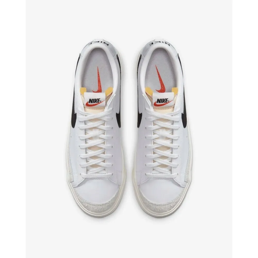 Nike Blazer Low '77 Sneakers in White Black Sail 8.5 with box Womens Athletic - Image 3