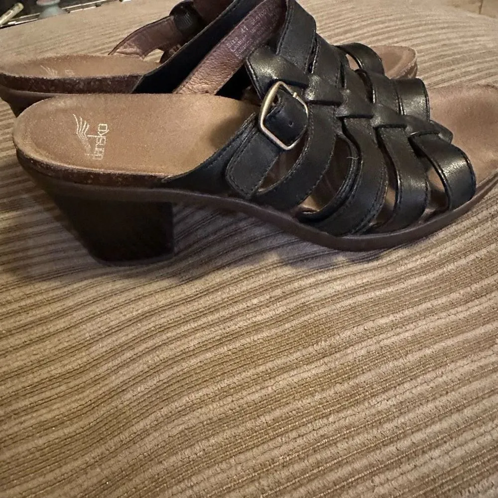 Dansko black leather mule heel (41) - Image 3