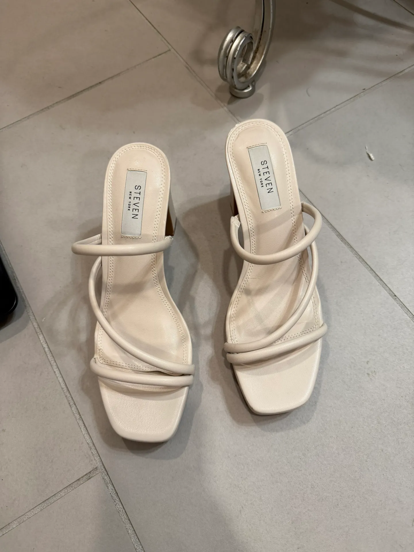 Strappy Heels Tan Size 7.5 - Image 2