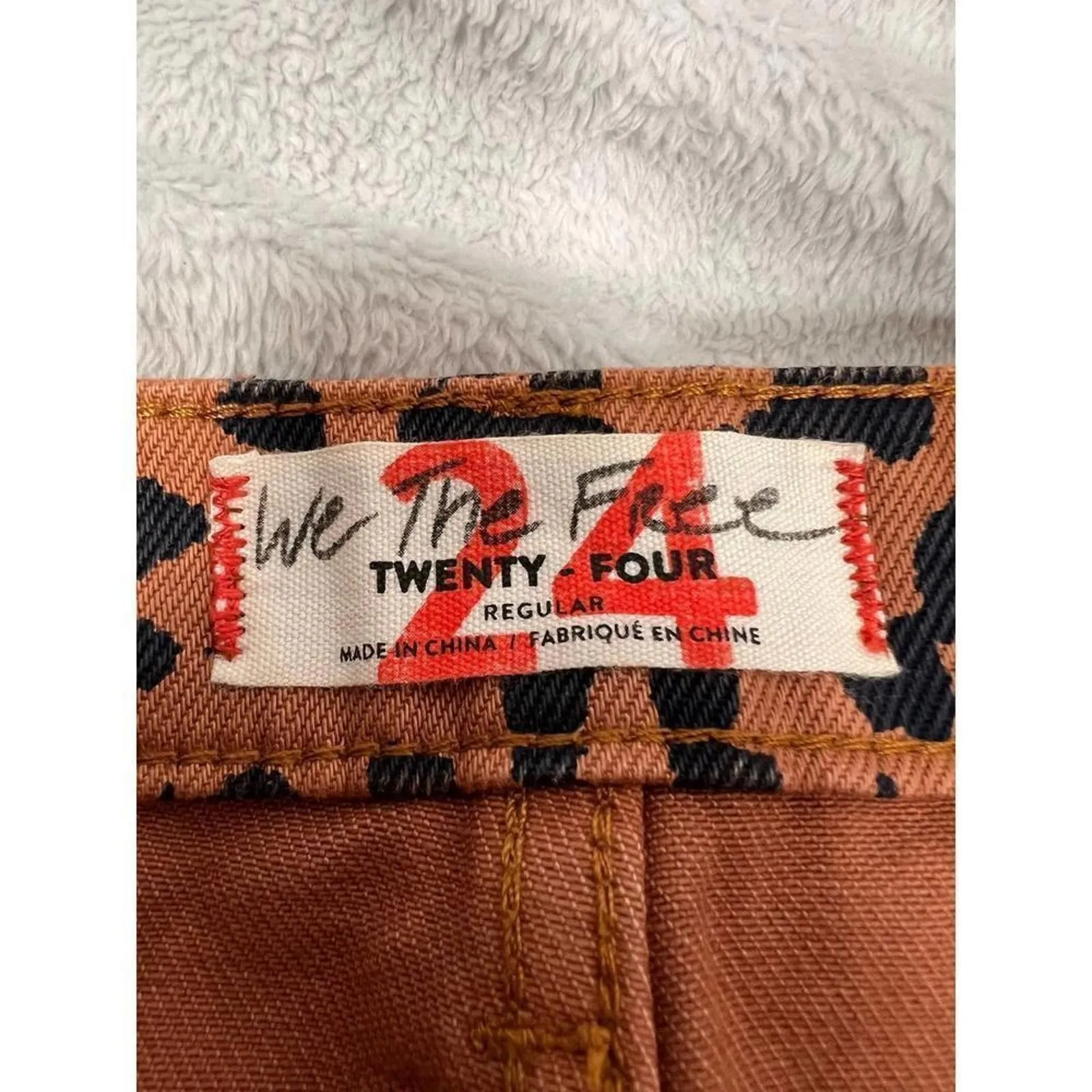 Free People We The Free Leopard Denim Zip Mini Skirt – Size 24 - Image 12