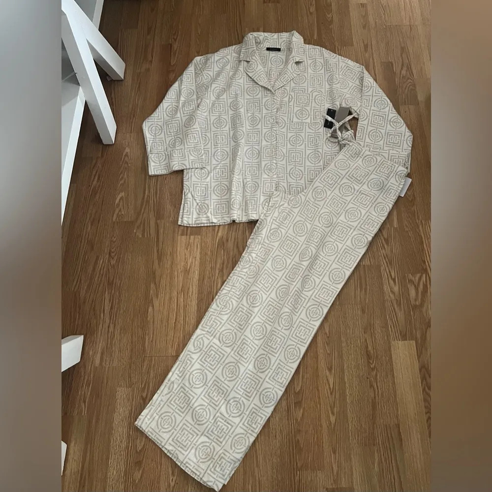 Natori Cream Patterned Women's Pajama Set - Image 5