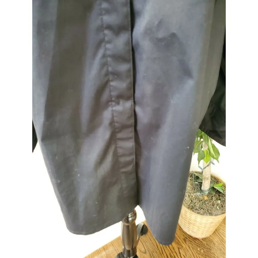 Rider's by Lee Women Solid BlackCotton & Polyester Collared Long Sleeve Shirt 3X - Image 3