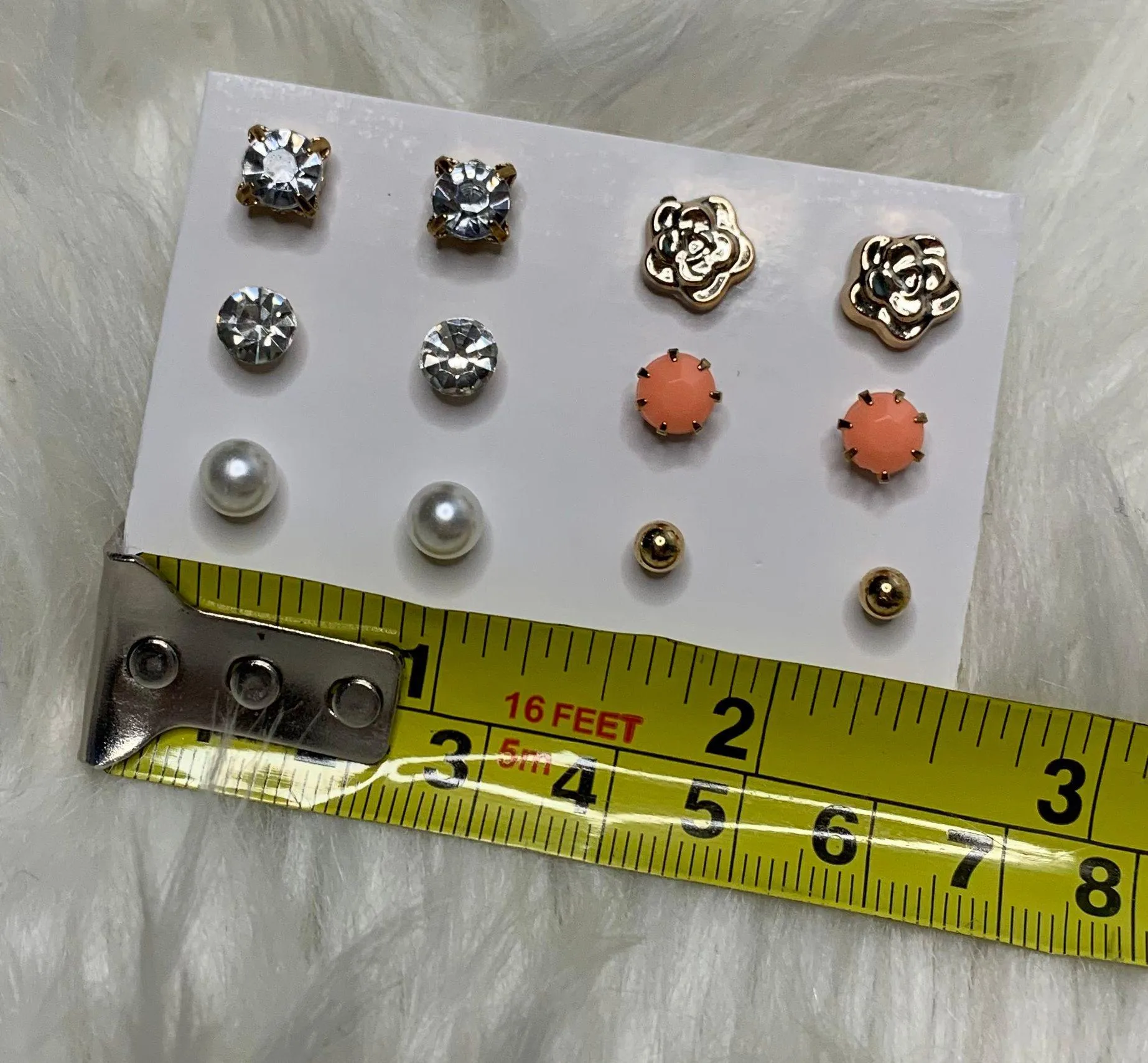 NWOT 6 Gold Stud Earrings Multiple - Image 7