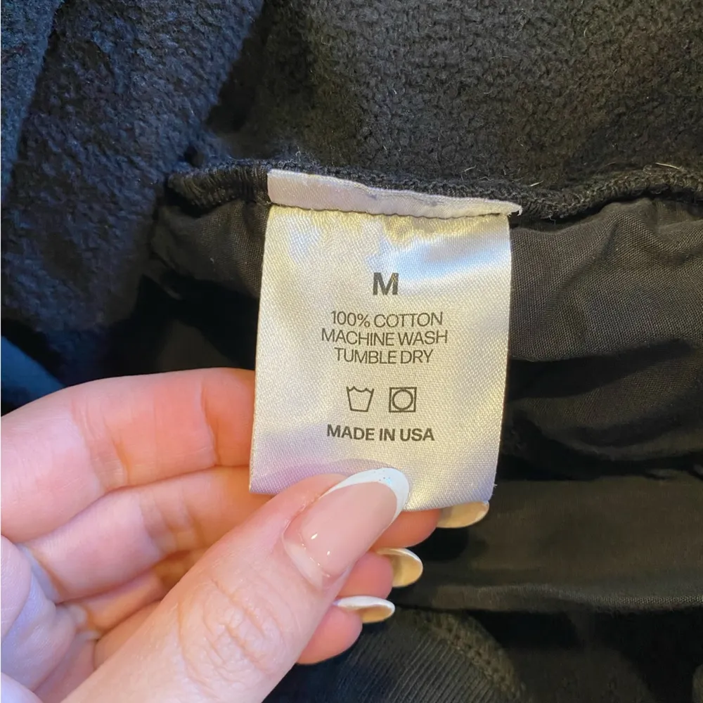 The Local Love Club "Everyone's Invited" Slouchy Jogger Sweatpants Unisex Black Size M - Image 9