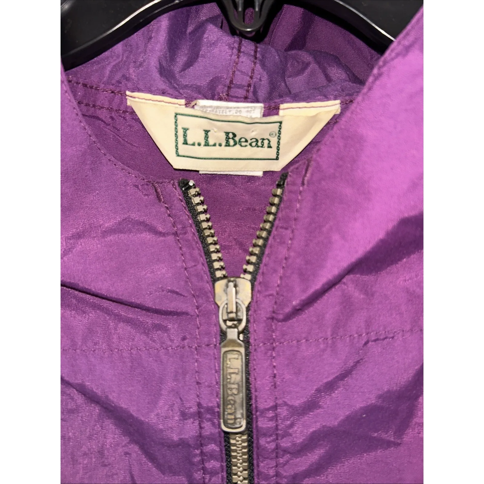 Vintage 90s LL Bean Anorak Aztec Pattern Pullover Parka Southwestern Women's Med Purple - Image 3