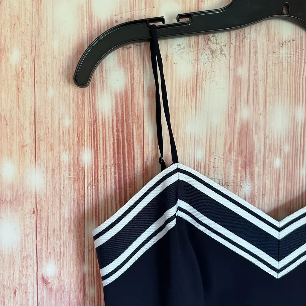 TED BAKER LONDON Kahmen Navy Blue Strappy Midi Dress - Image 6