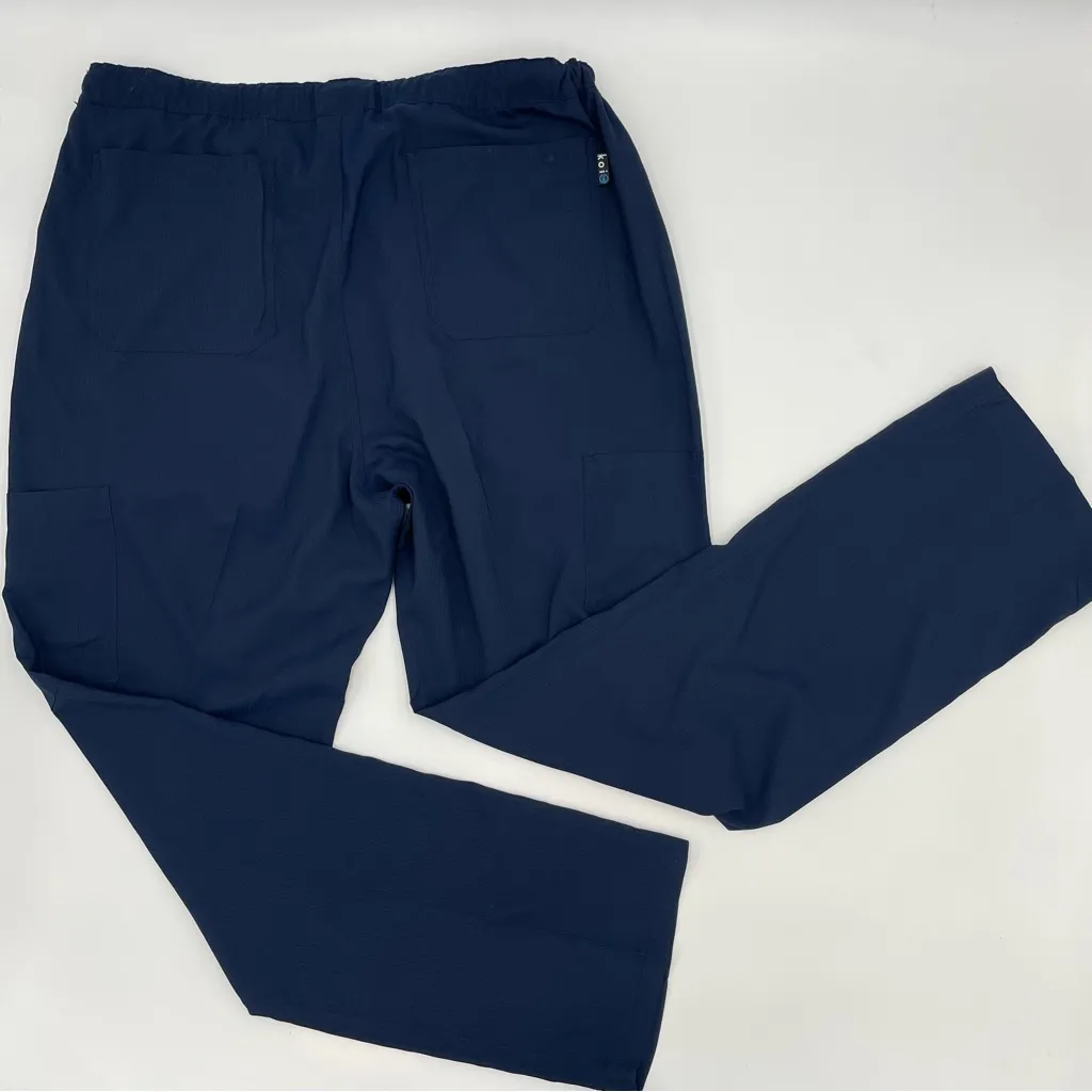 Koi Scrubs Pants Blue XL‎ Regular Fit Straight Leg Mechanical Stretch - Image 3
