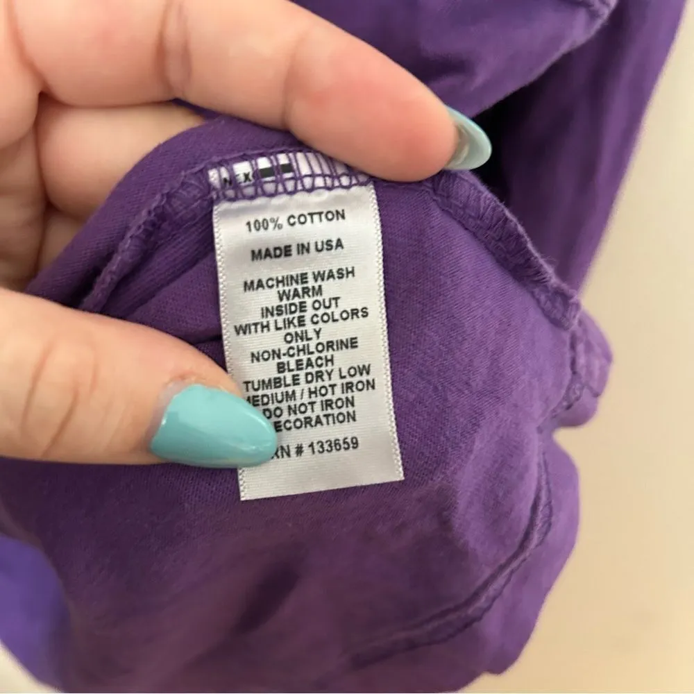 Delta Phi Epsilon Spirit Jersey Purple DPhiE Long Sleeve Tee Venley Casual Cute Purple Size M - Image 10