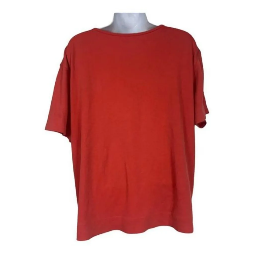 Mountain Lake Womens  Size Large Red T-Shirt 60% Cotton 40% Polyester - Image 4