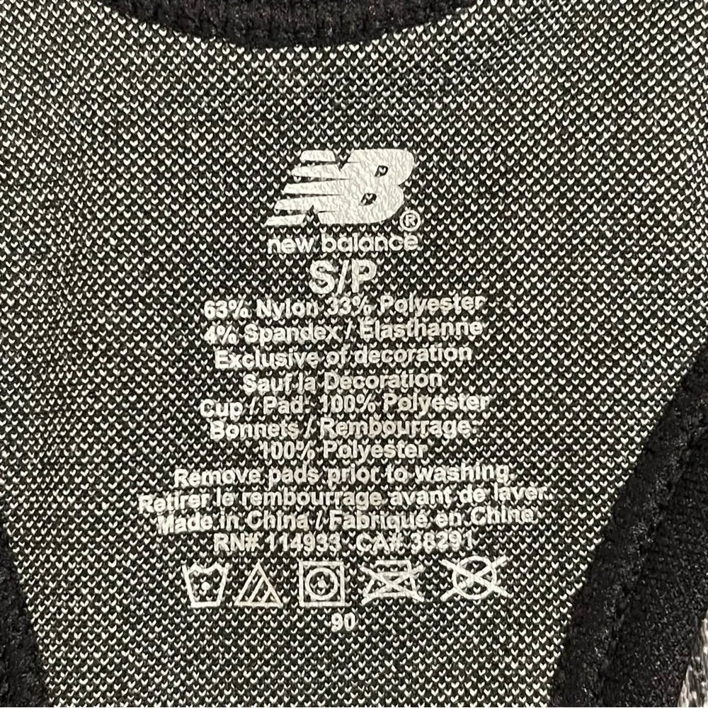 New Balance Women’s Black & Gray Camo Sports Bra - Image 5