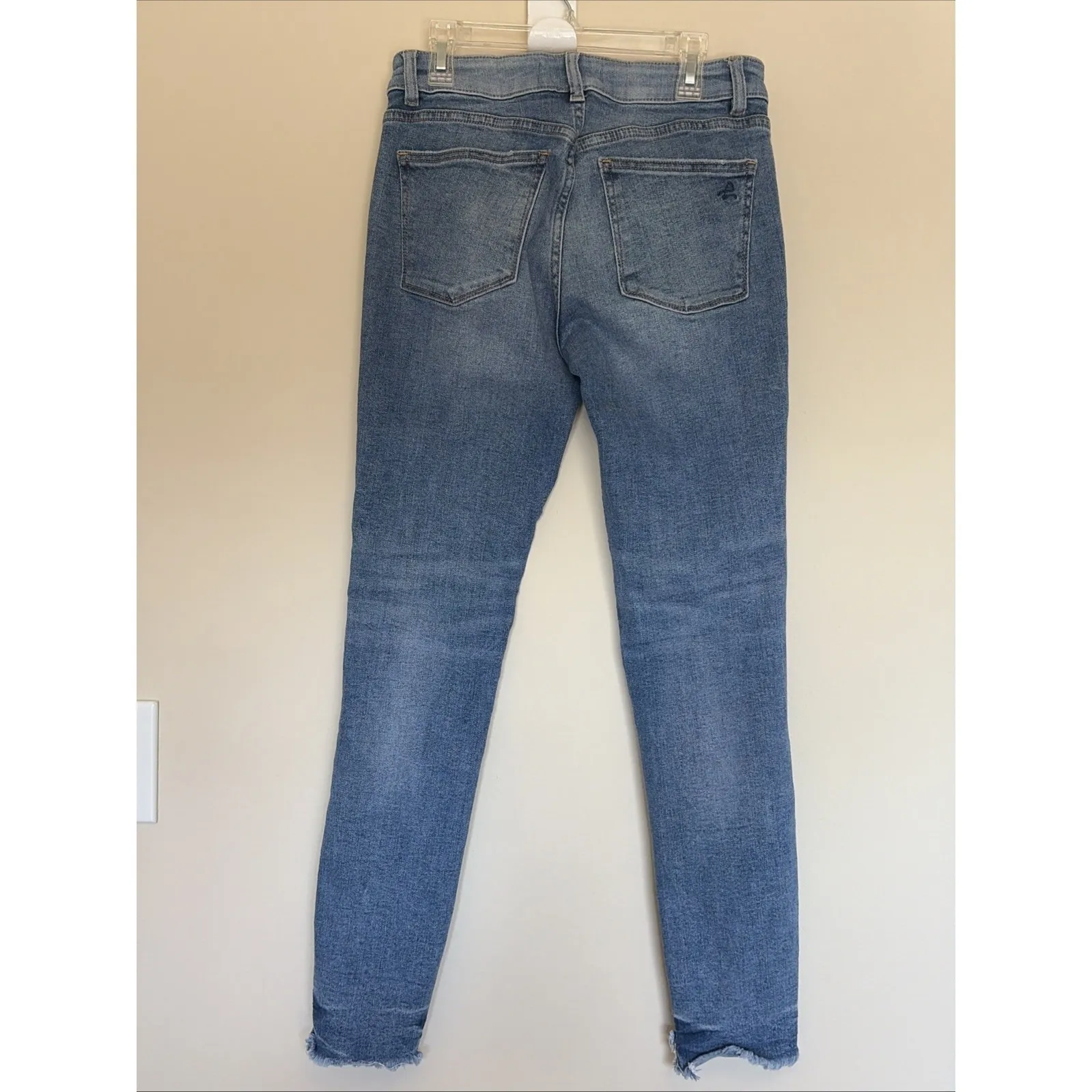 DL1961 Colorblock MARGAUX Instasculpt Ankle Skinny Stretch Denim Jeans Womens 25 - Image 5