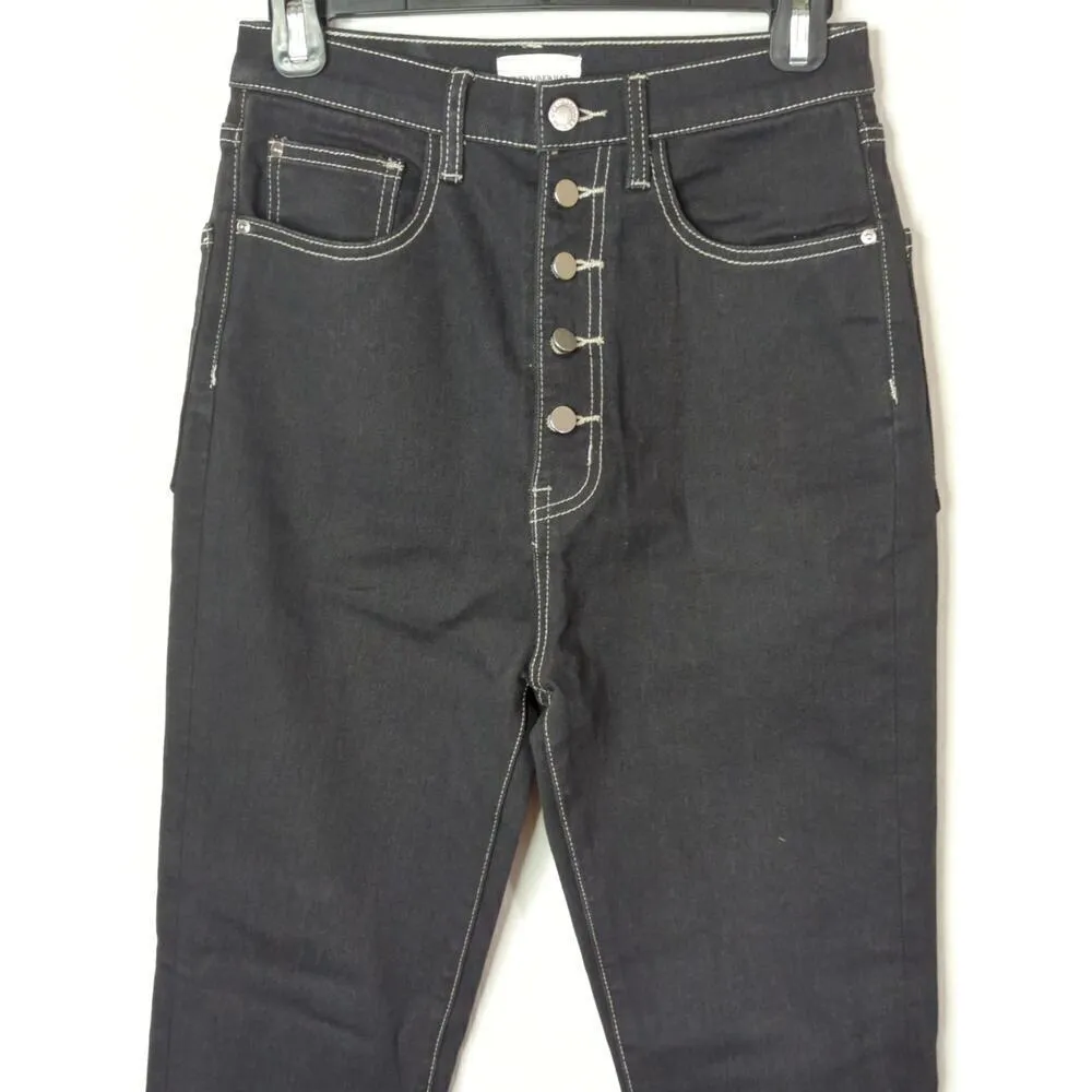 We Wore What Black‎ The Danielle High Waisted Ankle Jeans Skinny Size 28 - Image 4